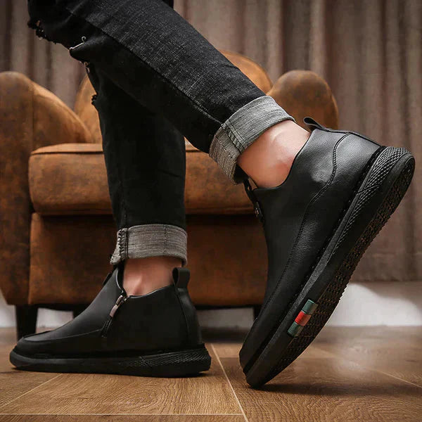 Men's Casual Loafer Shoes with BLACK ZIP