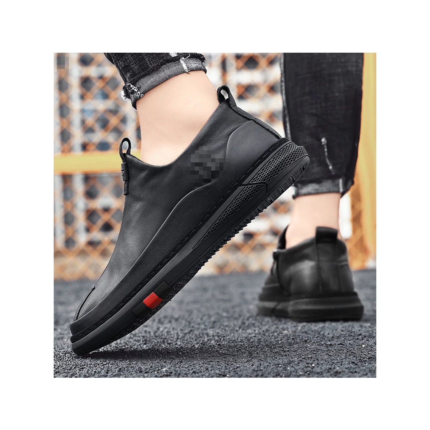 Men's Casual Loafer Shoes with BLACK ZIP