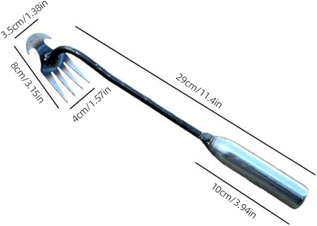 4 Teeth Dual Purpose Weeder Tool