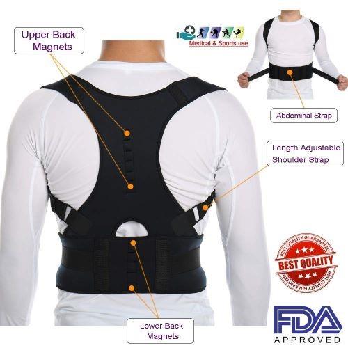 Magnetic Posture Corrective Therapy Back Brace For Men & Women