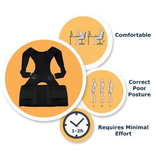 Magnetic Posture Corrective Therapy Back Brace For Men & Women