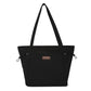 Square zipper simple nylon shoulder bag