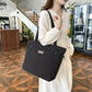 Square zipper simple nylon shoulder bag