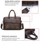 JEEP BULUO Men Briefcase Split Leather Handbag