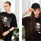 Fashionable Long Straight Hair Cap Wig [24 inches]
