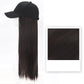 Fashionable Long Straight Hair Cap Wig [24 inches]