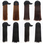 Fashionable Long Straight Hair Cap Wig [24 inches]