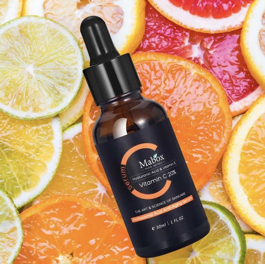 Mabox Vitamin C Serum; Mabox 2.5% Retinol Moisturizer Face Cream [Buy Package Save MORE]